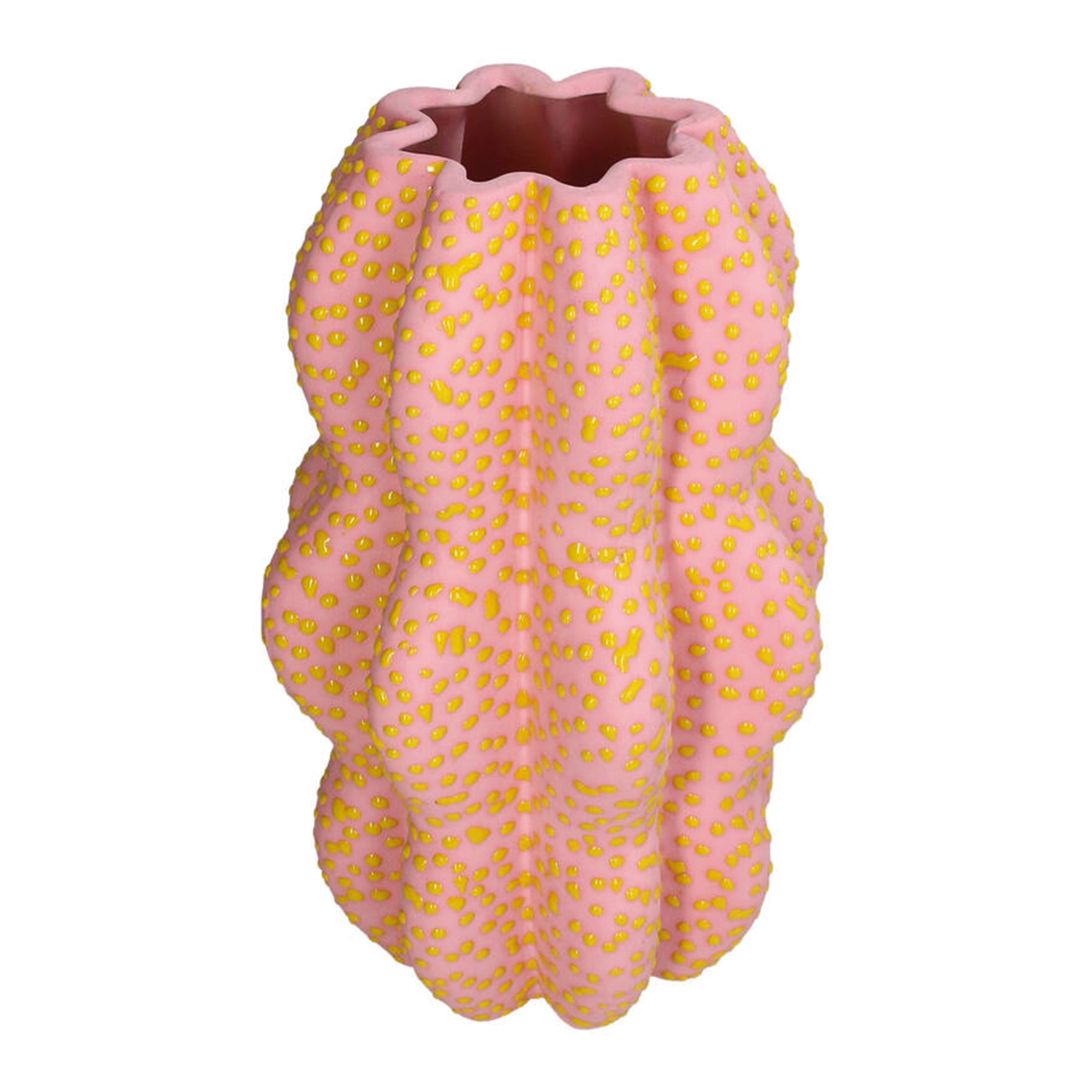 Vase Pink Yellow Dots – Kersten