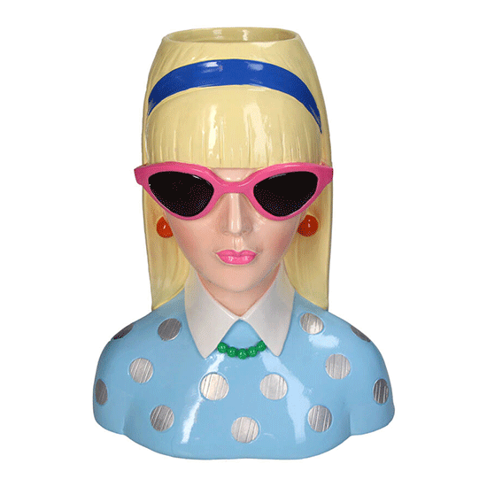 Vase Lady Fashion Rosa Brille - Kersten