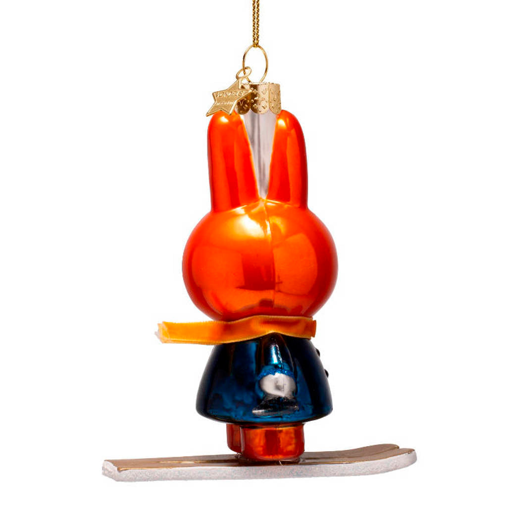 Kerst Ornament Nijntje op Ski's - Vondels