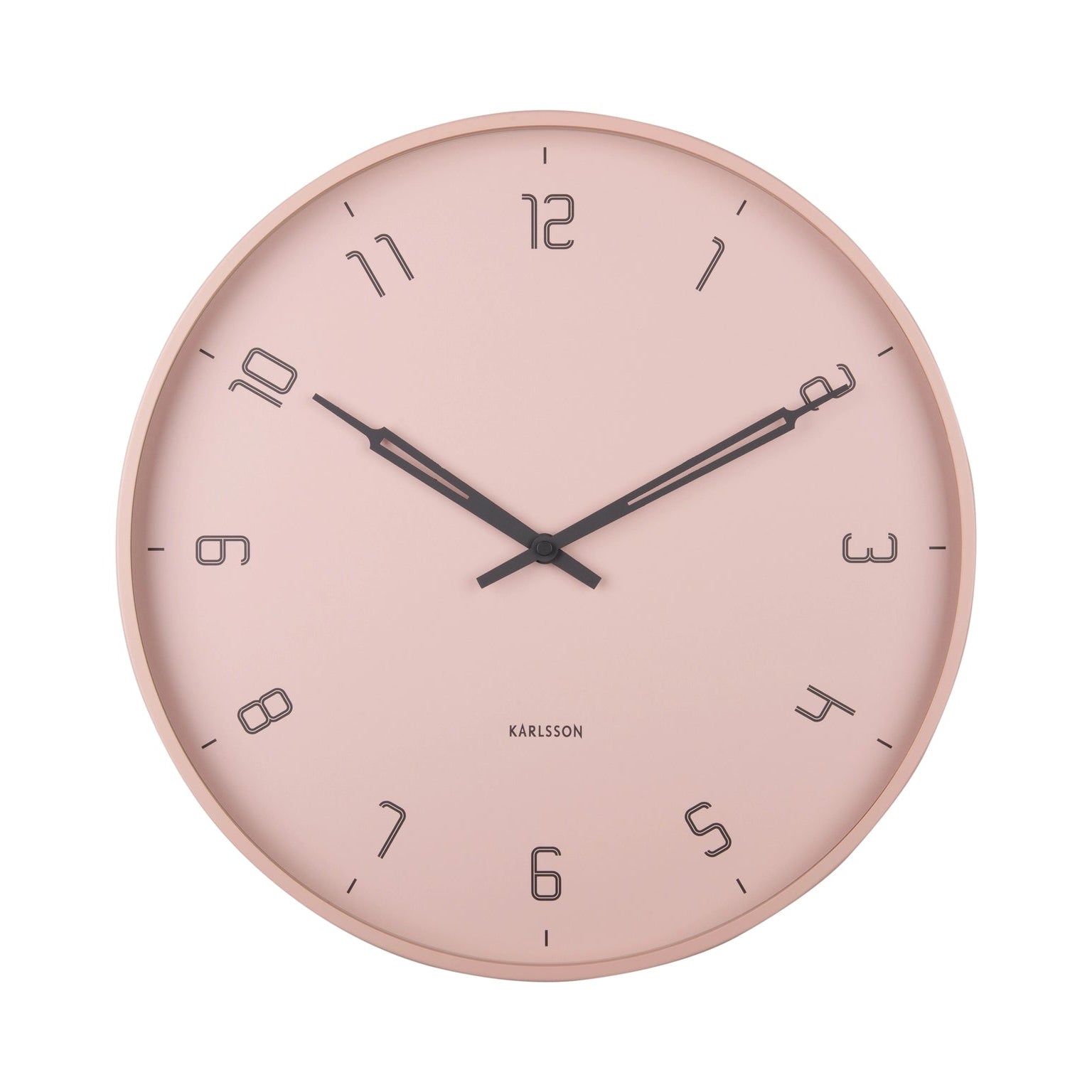 Wandklok Stark Iron Matt Faded Pink - Karlsson