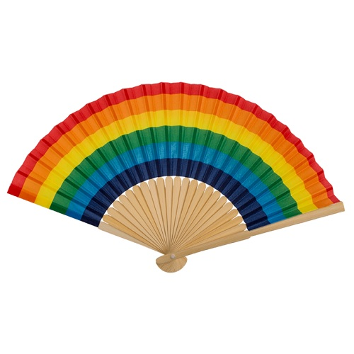 handfan rainbow