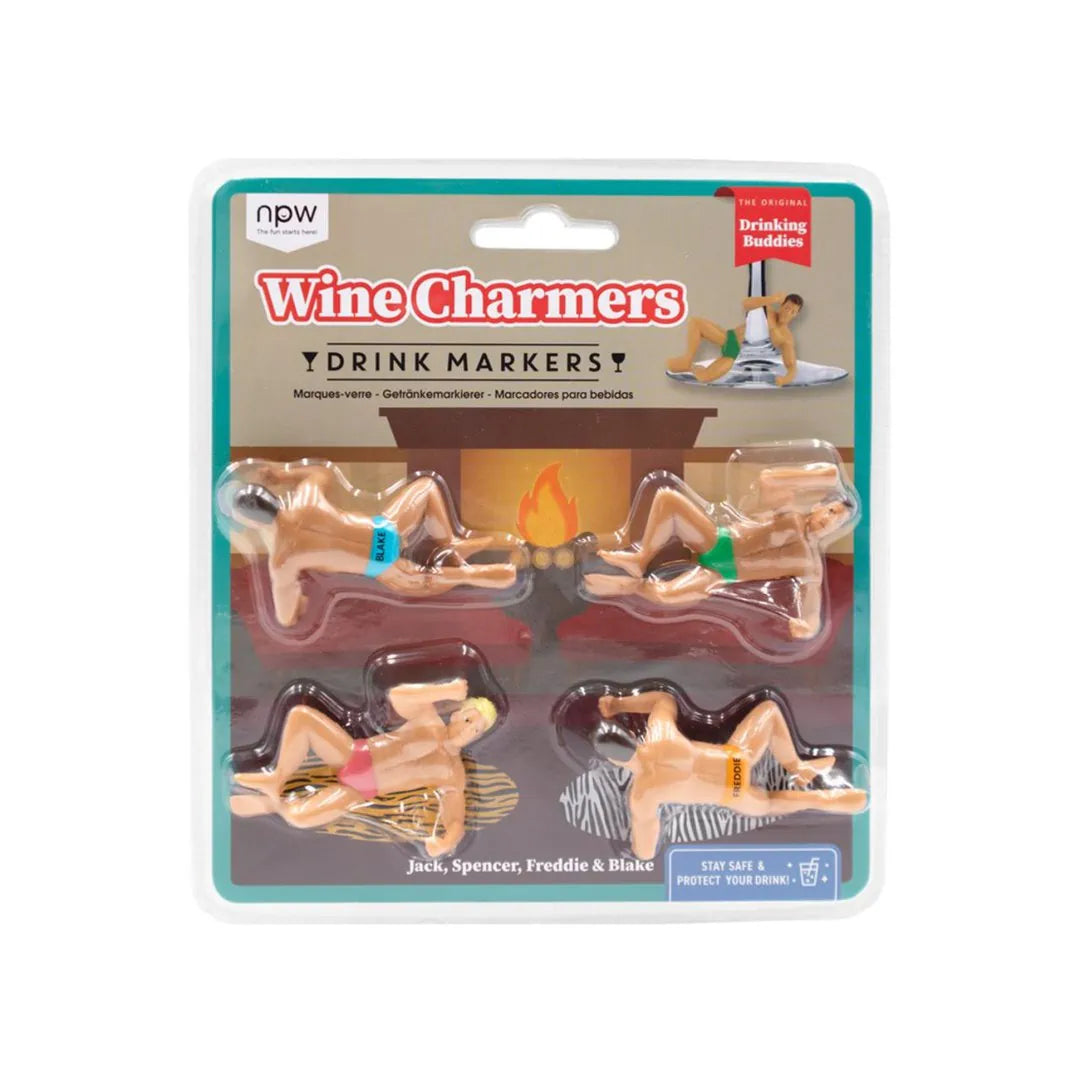 Glass decoration Wine Charmers Drinking Buddies - NPW