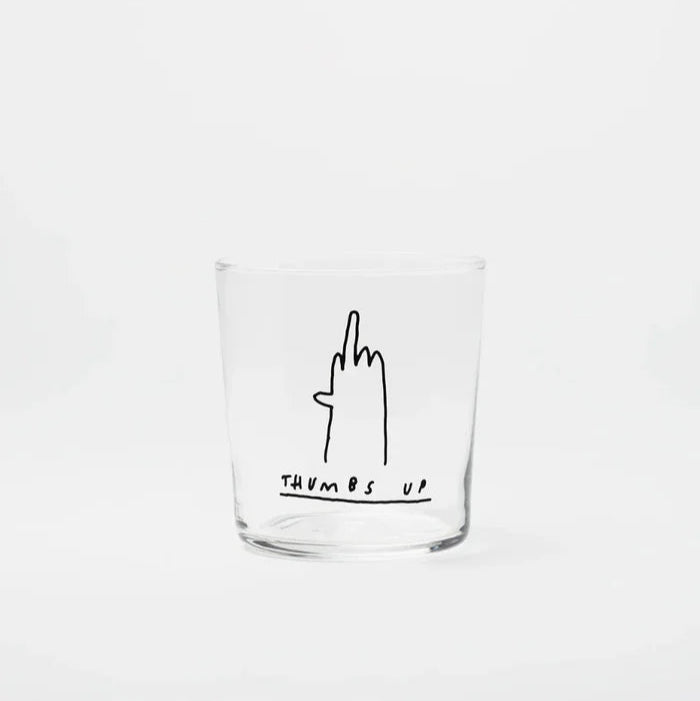 "Thumbs up" glass
