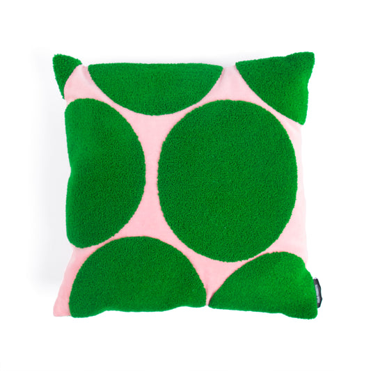 Cushion Green/Pink - Helio Ferretti
