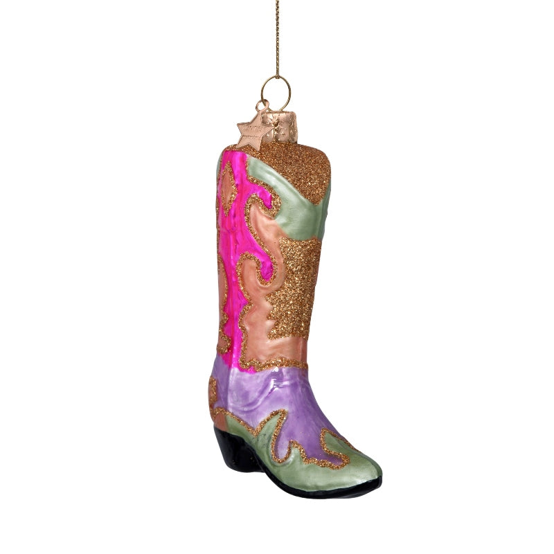 Christmas Ornament Cowboy Boot - Vondels 