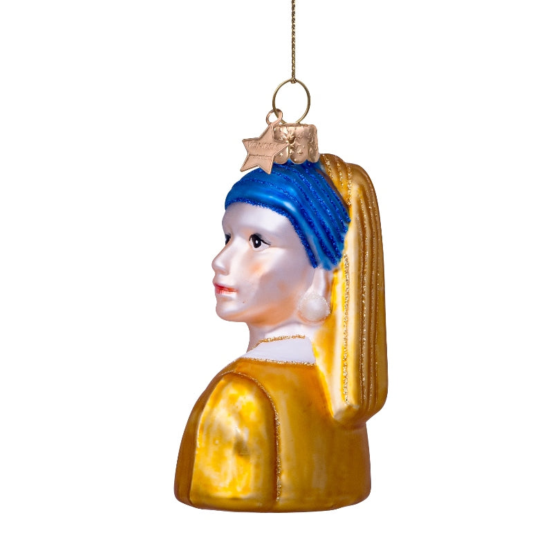 Kerst Ornament Meisje met de Parel - Vondels