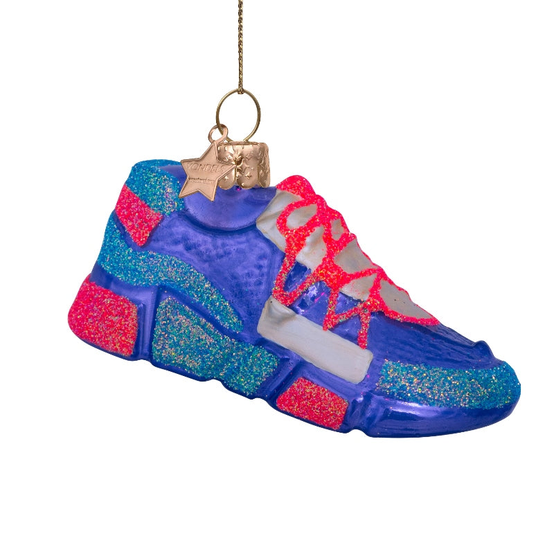 Christmas Ornament Sneaker Blue Pink - Vondels 