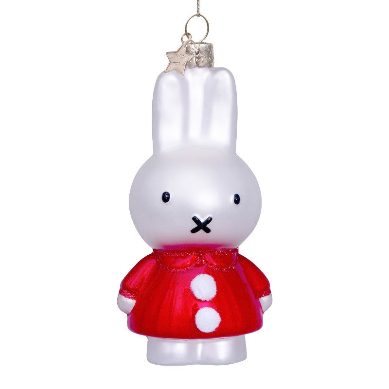 Christmas Ornament Miffy Christmas Dress - Vondels