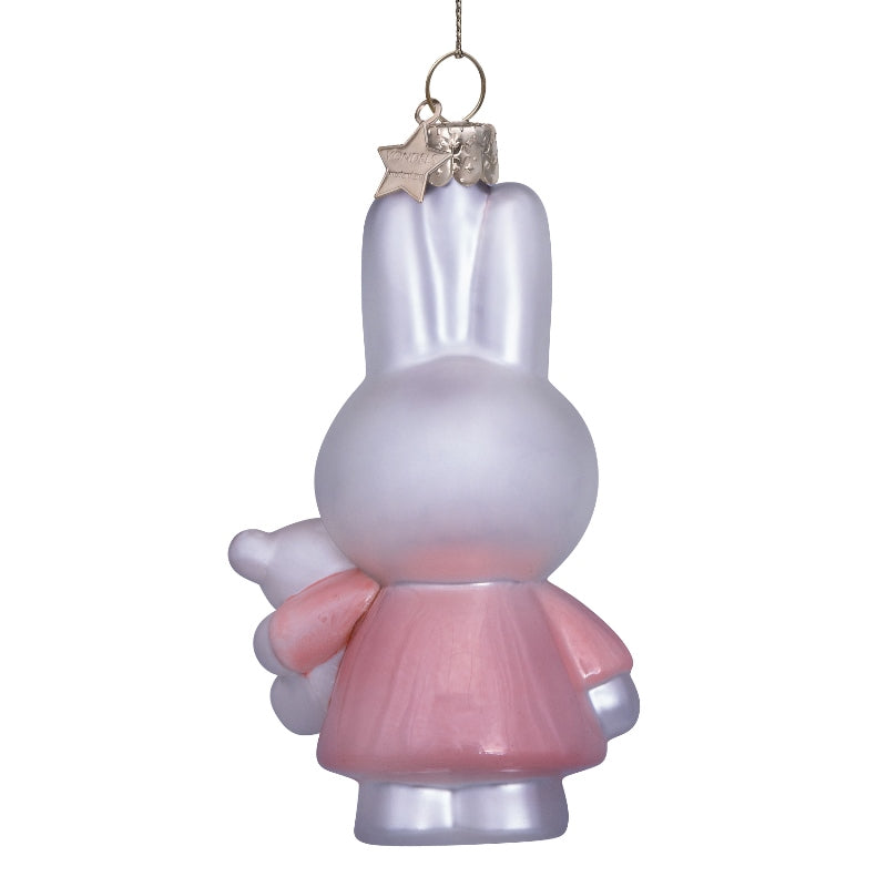 Weihnachtsschmuck Miffy Pink mit Teddybär - Vondels