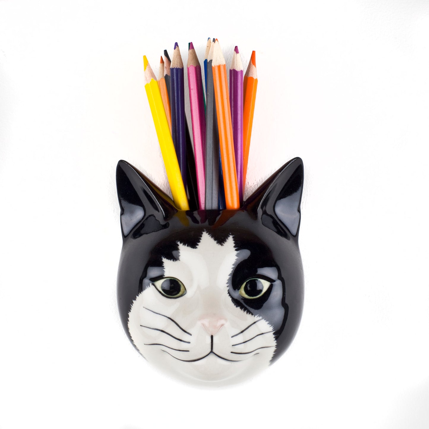 Wandvaas Kat Zwart/Wit Barney - Quail