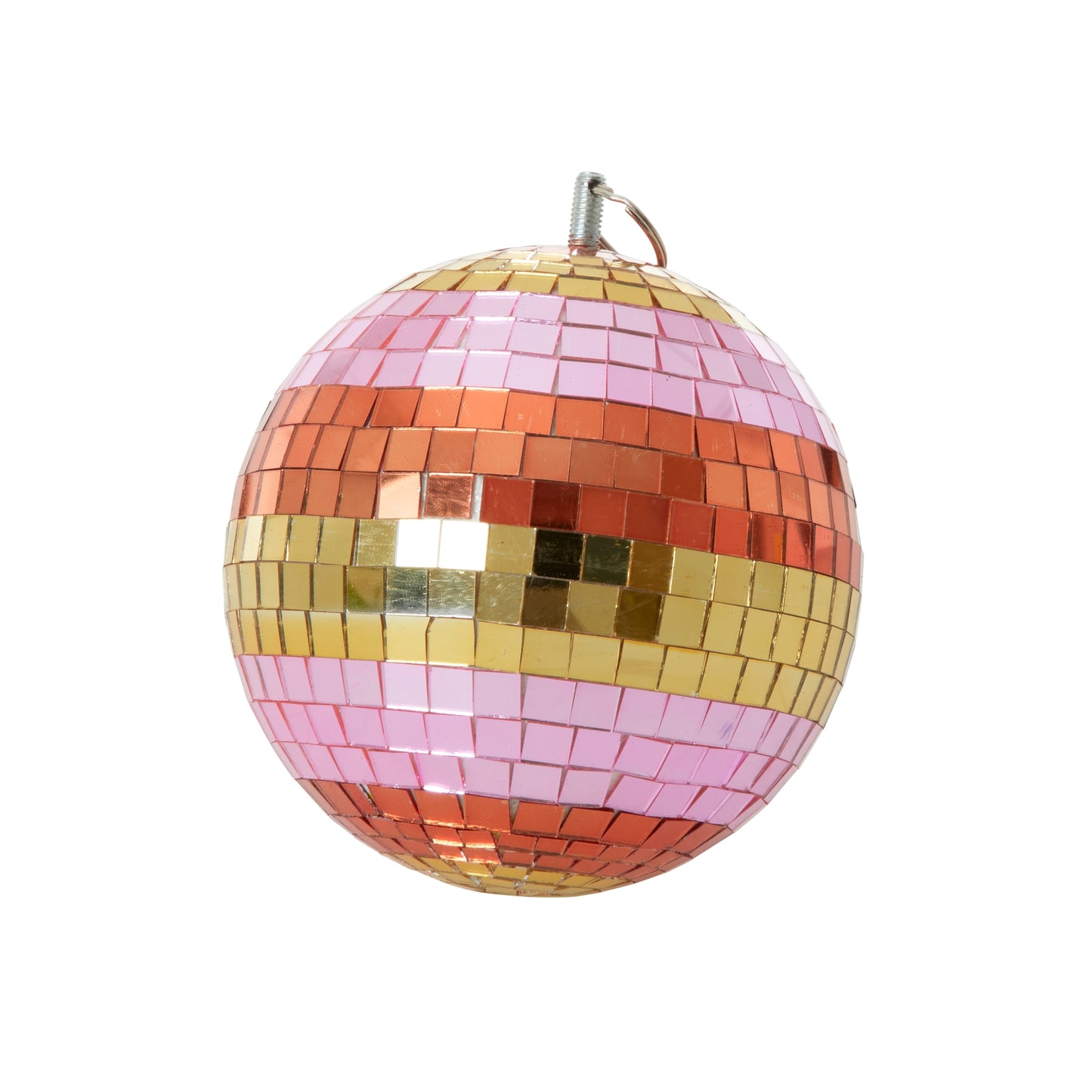 Decoration Disco Ball Gold/Pink Medium - Rice