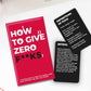 How to Give Zero F**ks Cards - Gift Republic