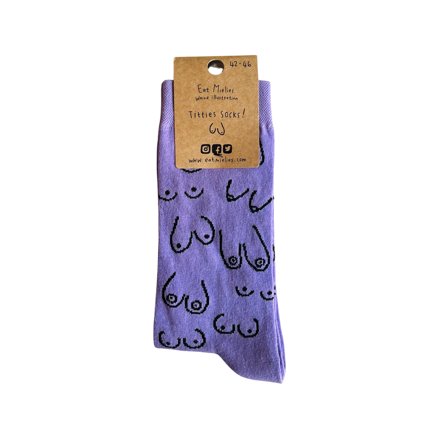 Socks Titties Purple - Eat Mielies