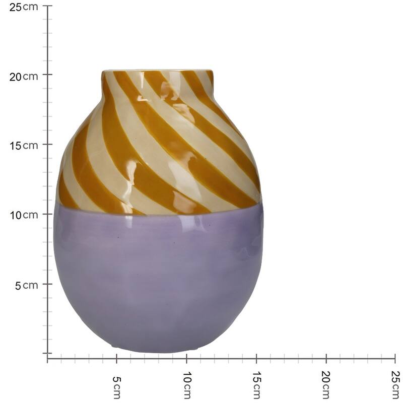 Vase Stripe Lilac - Kersten