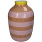 Vase Stripe Pink Yellow - Kersten