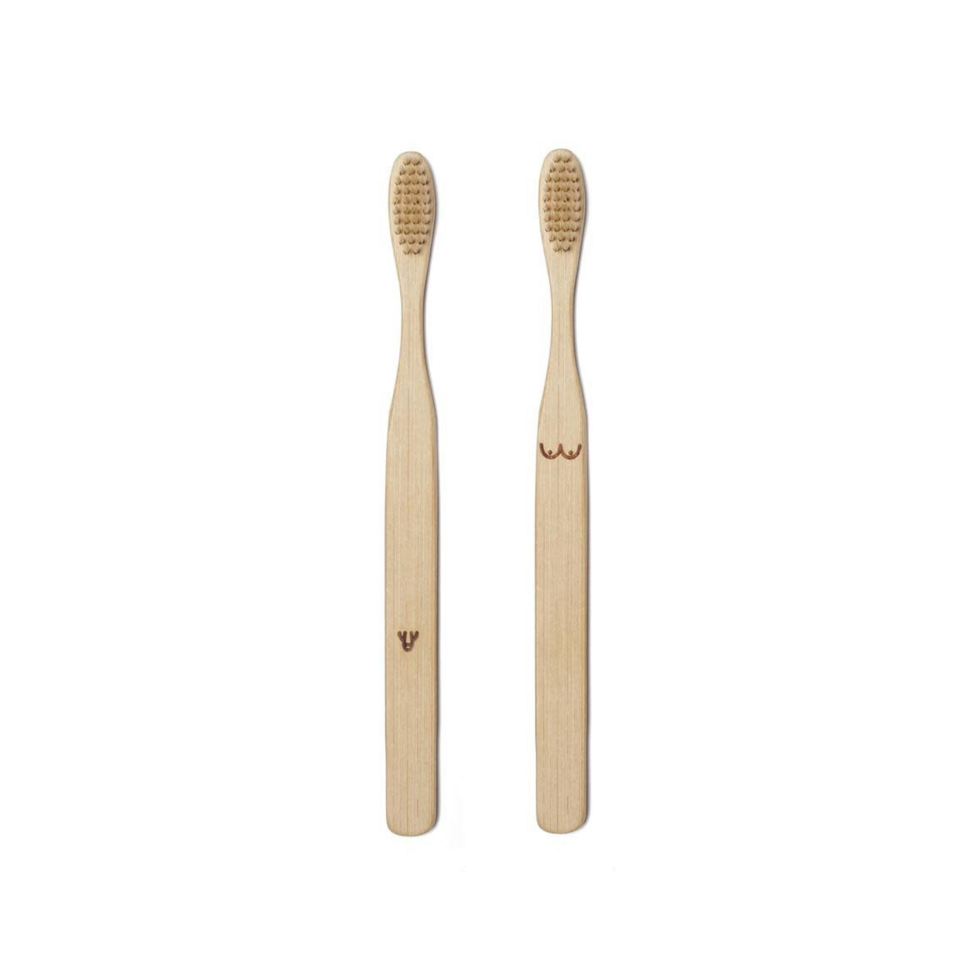 Toothbrushes Bamboo Nudie - Kikkerland