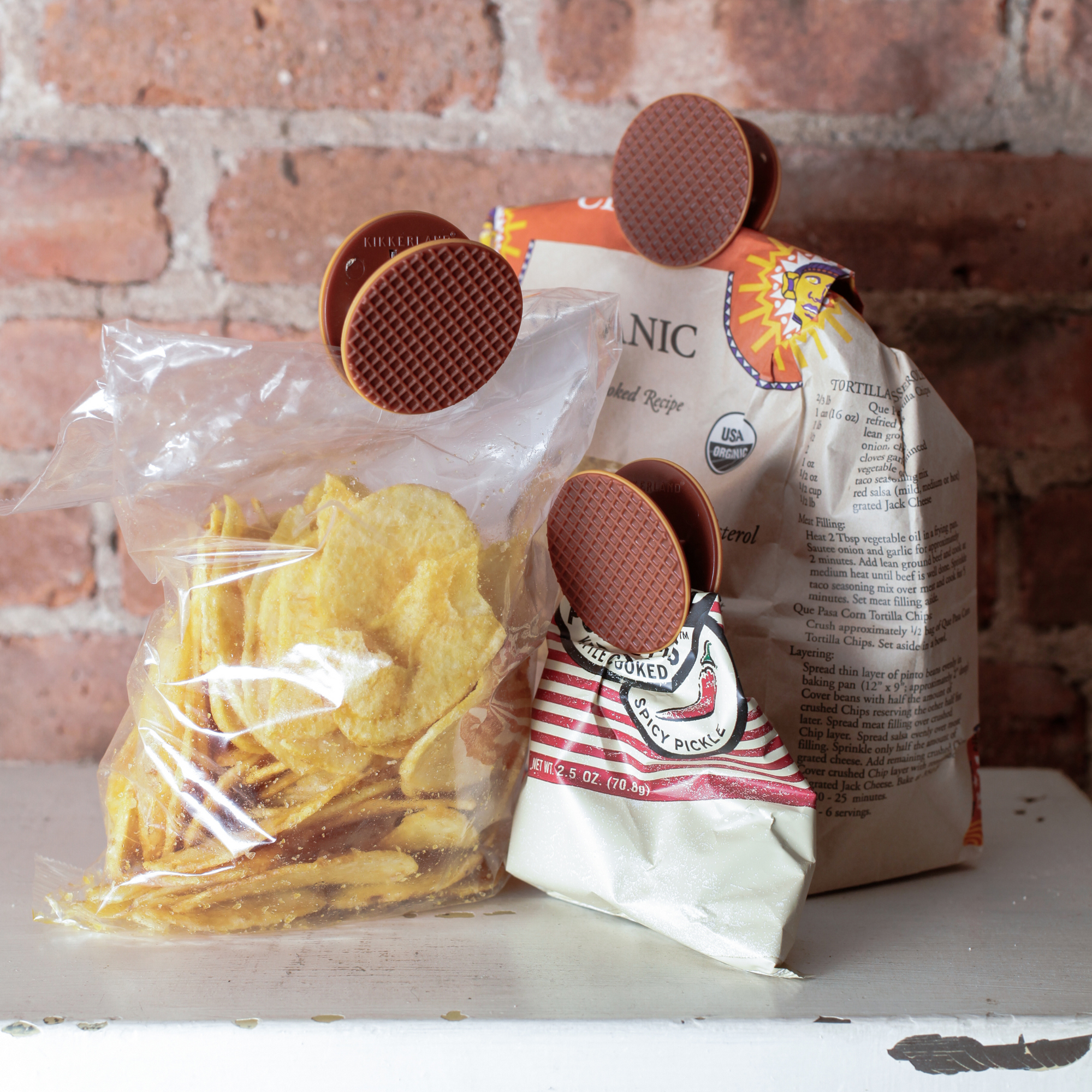 Frischhalteklammern Stroopwafel - Kikkerland