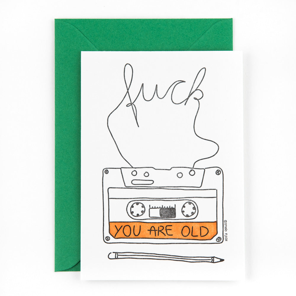 Card You Are Old - Studio Flash