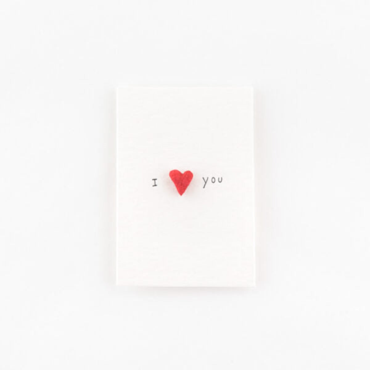 Card with Pin I Heart You - Studio Flash