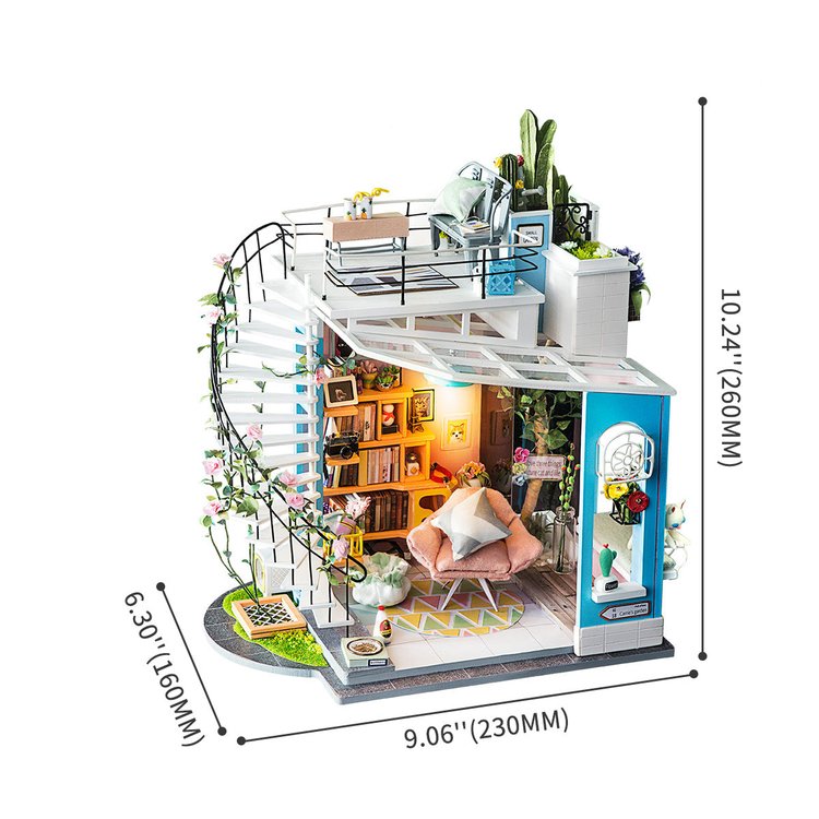 DIY Miniatuurhuis Dora's Loft - Robotime