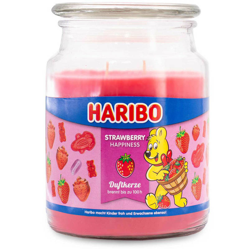 Kaars Strawberry Happiness Large - Haribo