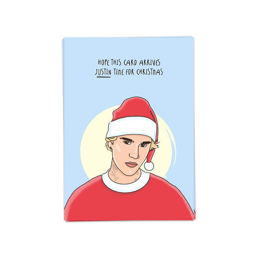 Card Justin Time Christmas - Card Blanche