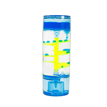 Zandloper Spiral Liquid Blauw - i-total
