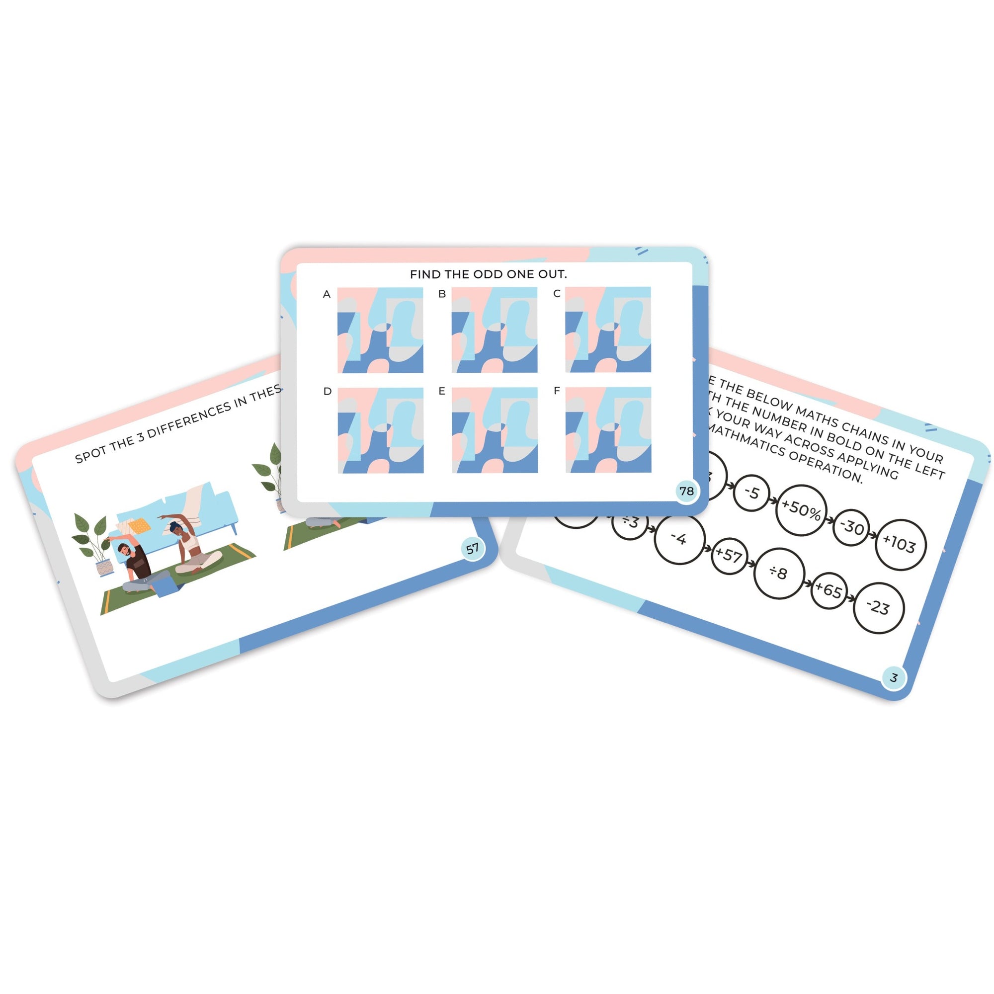 Mindfulness Brain Training Puzzles Cards - Gift Republic