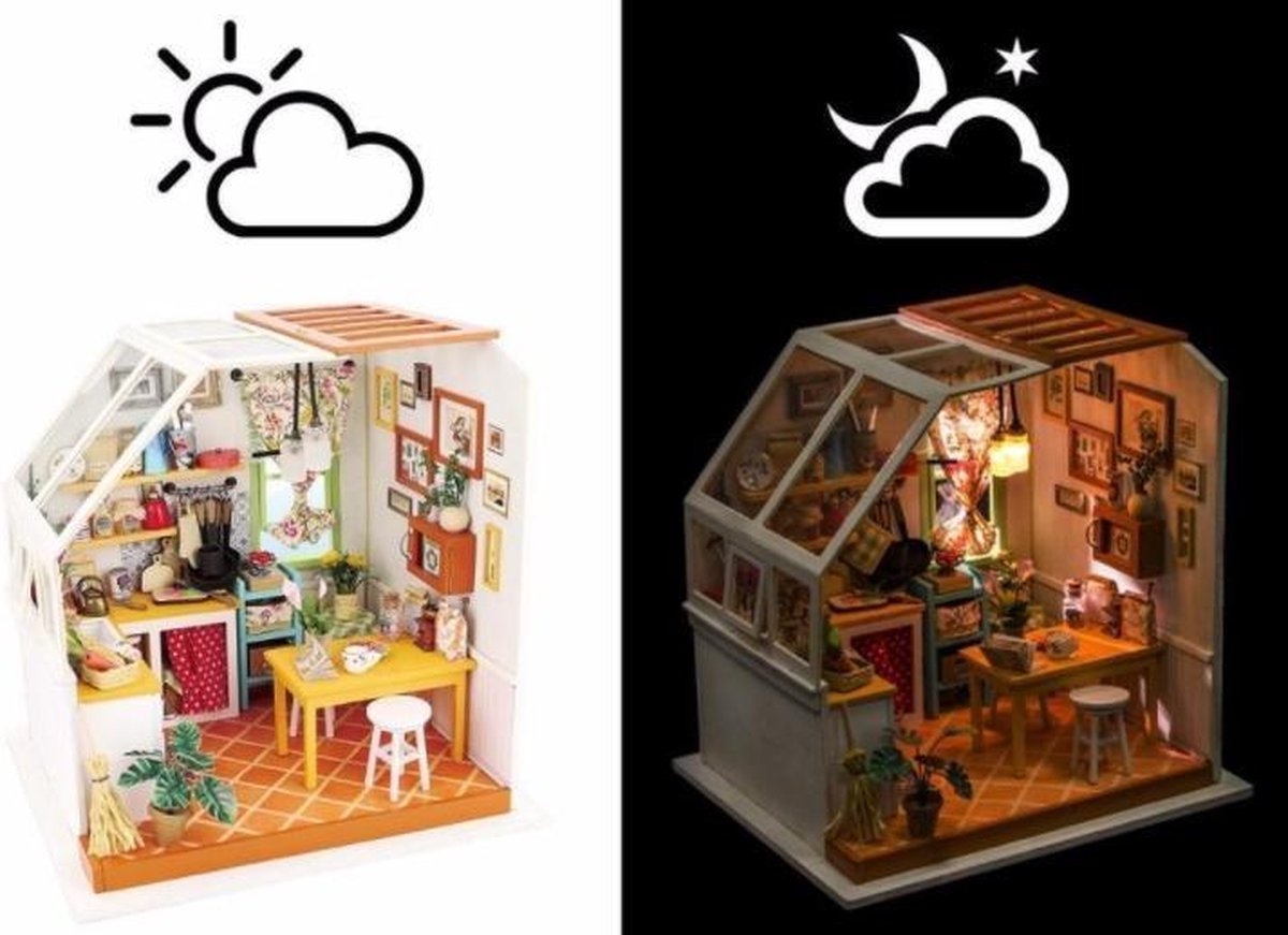 DIY Miniatuurhuis Jason's Kitchen - Robotime