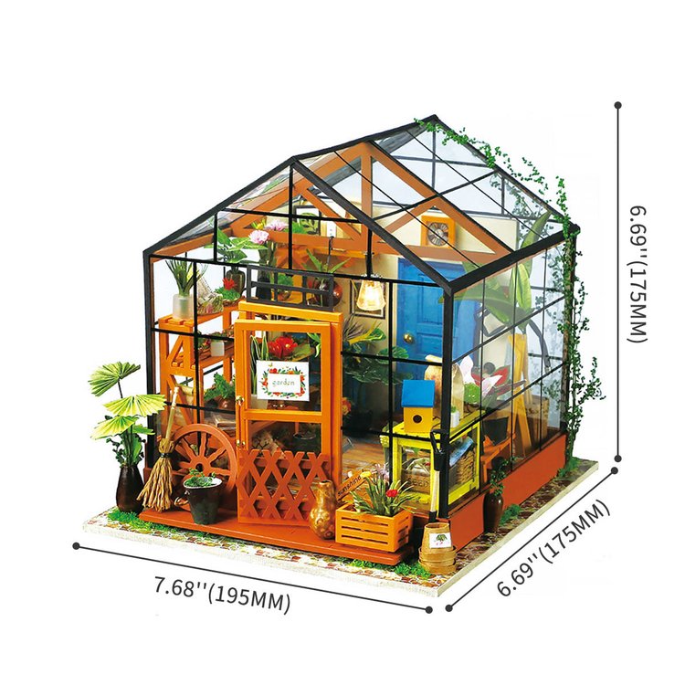DIY Miniature House Cathy's Flower House - Robotime