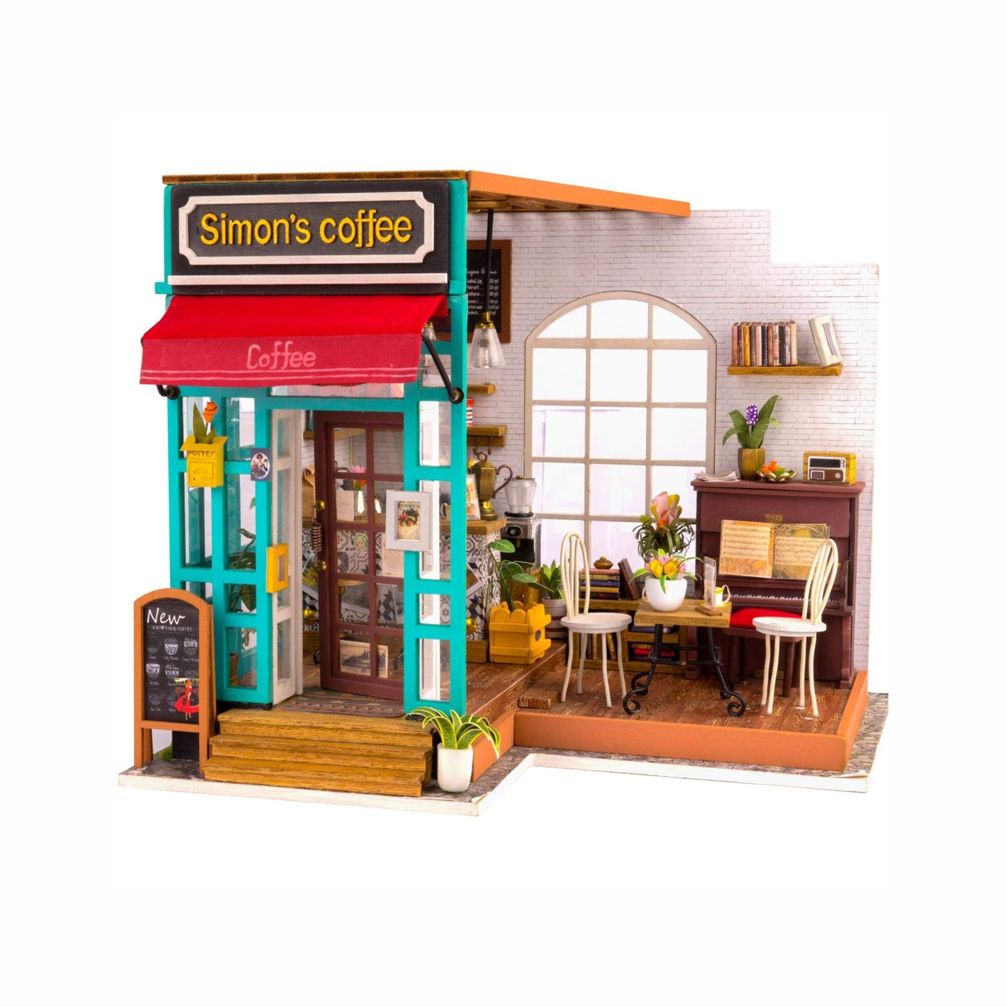DIY Miniature House Simon's Coffeehouse - Robotime